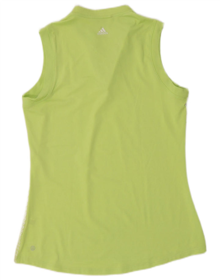 Adidas Damen Weste Top UK 10 Small Grün gestreift