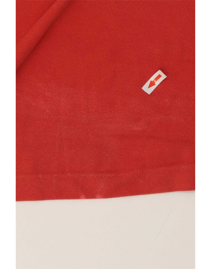 Kappa Herren-Poloshirt aus mittelroter Baumwolle