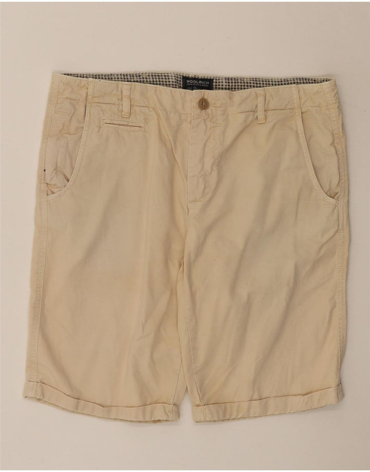 Woolrich Herren Chino-Shorts W33 Mittelbeige