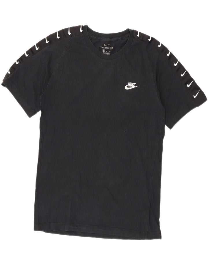 Nike Herren-T-Shirt mit Grafik, Größe S, schwarze Baumwolle
