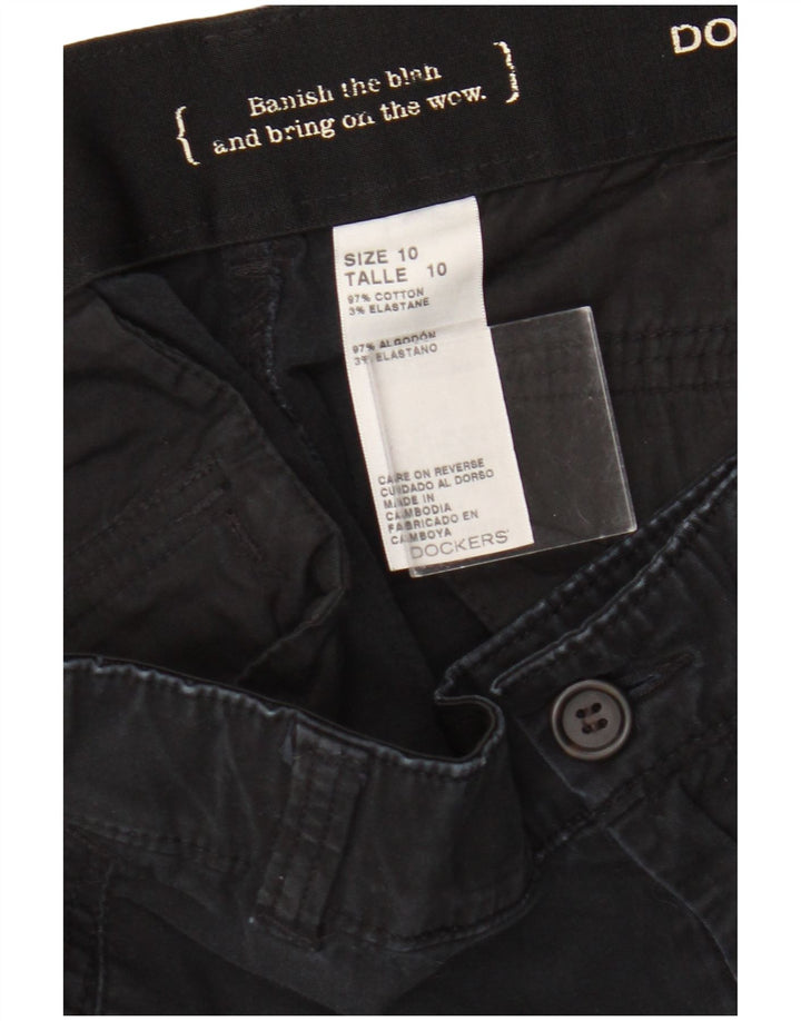 Dockers Damen Bermudashorts US 10 Large W32 Marineblaue Baumwolle