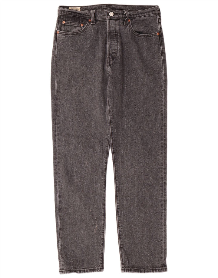 LEVI'S Herren 501 Straight Jeans W29 L30 Graue Baumwolle