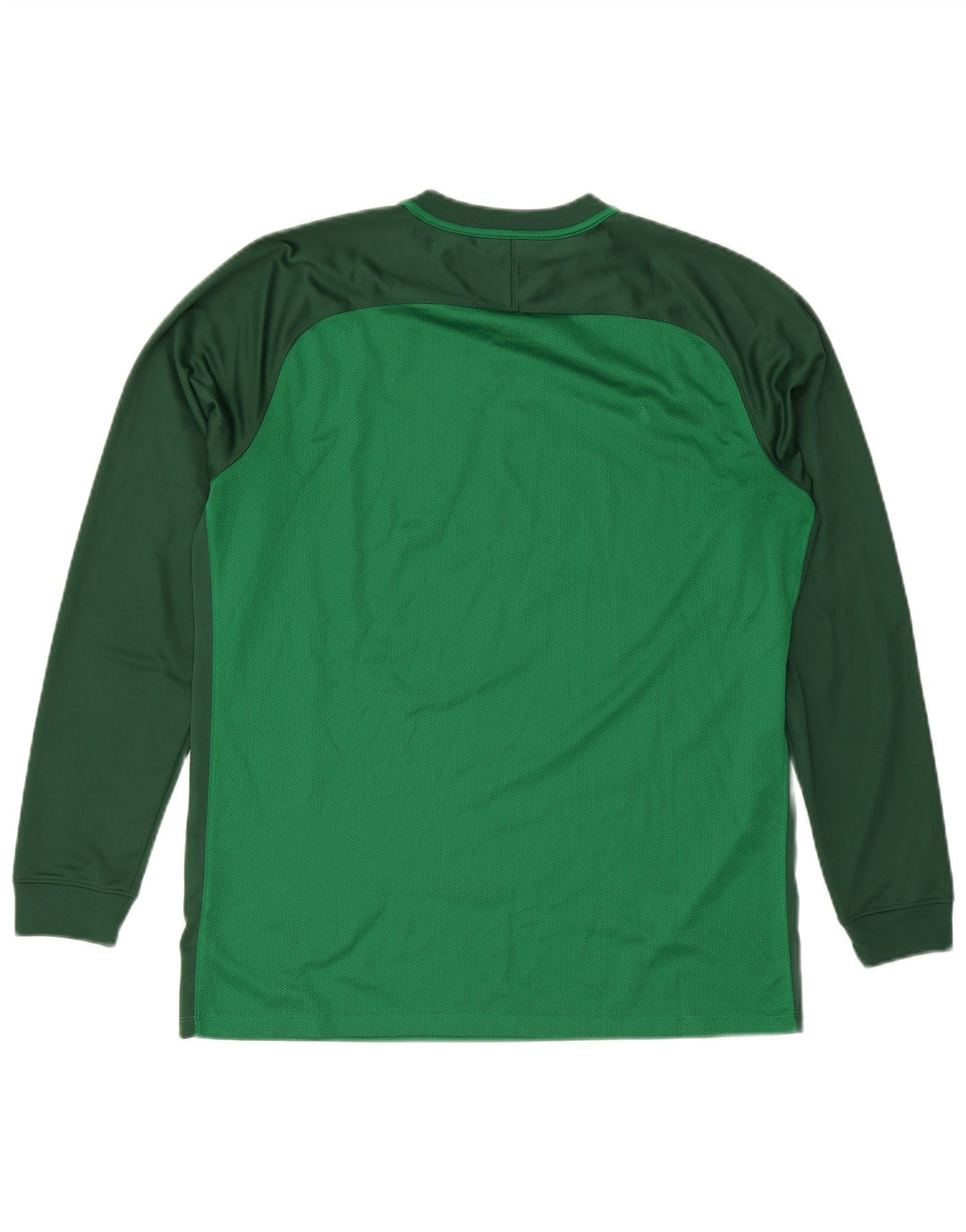 Nike Herren Dri Fit Top Langarm XL Grün Farbblock