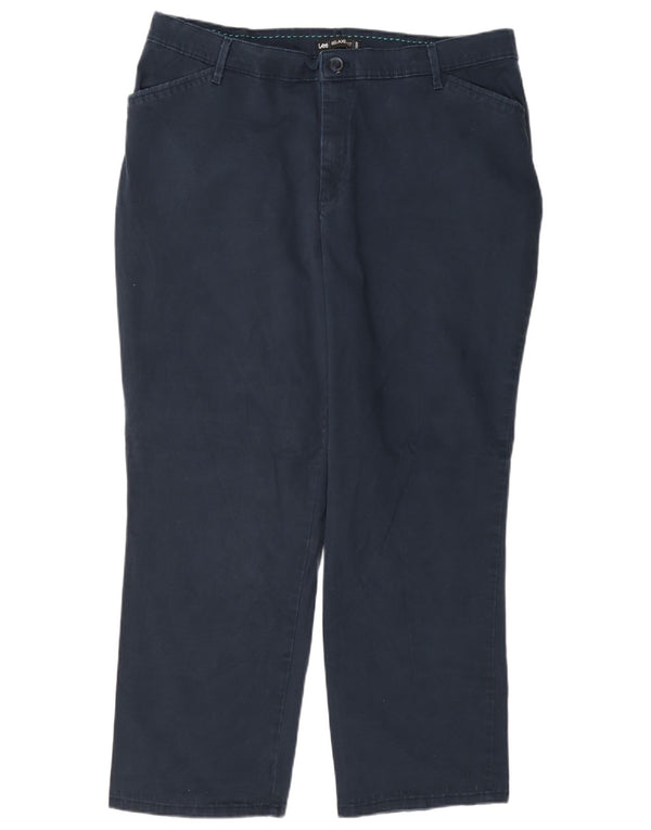 Lee Damen-Freizeithose mit entspannter Passform, US 18, 2XL, W38, L28, Marineblau, Baumwolle