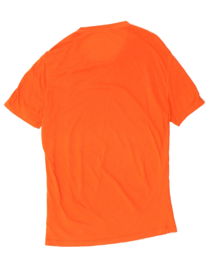 ARMANI JEANS Womens T-Shirt Top UK 16 Large Orange Vintage Armani Jeans and Second-Hand Armani Jeans from Messina Hembry 
