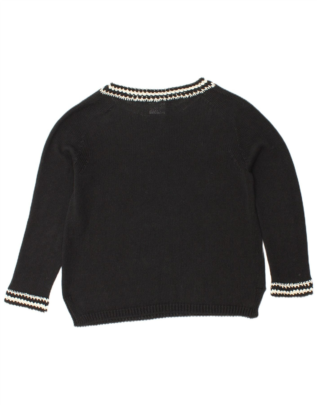 MAX MARA Damen Pullover mit bauchfreiem U-Boot-Ausschnitt, Gr. 10, Schwarz