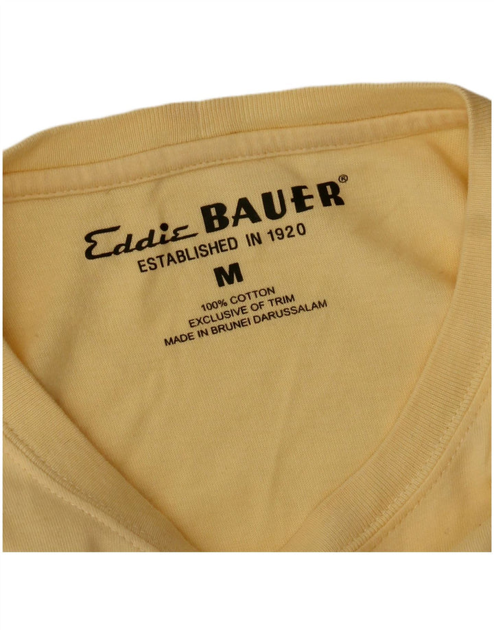Eddie Bauer Herren T-Shirt Top mittelgelbe Baumwolle