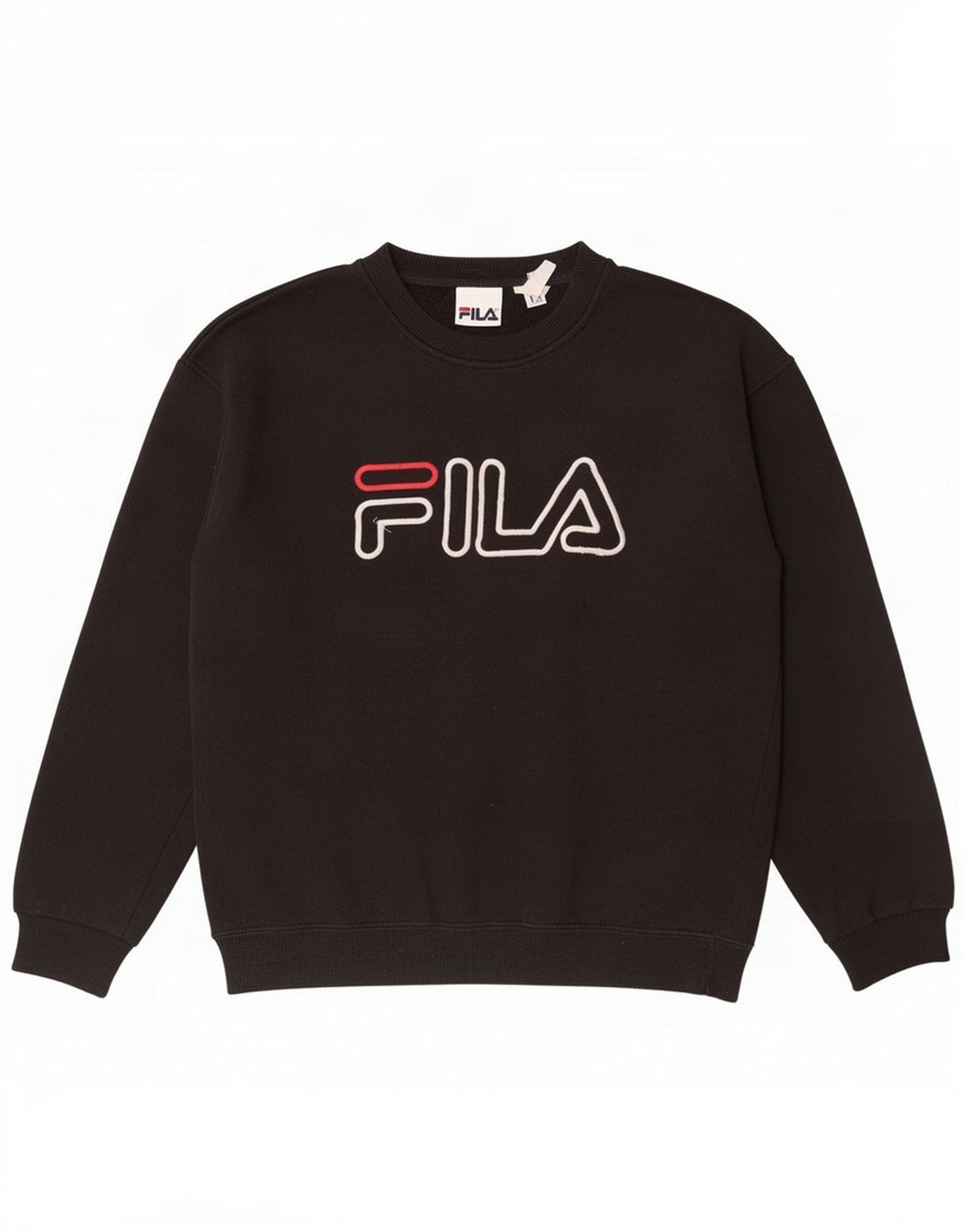 Fila Herren-Sweatshirt mit Grafik, Größe S, Schwarz