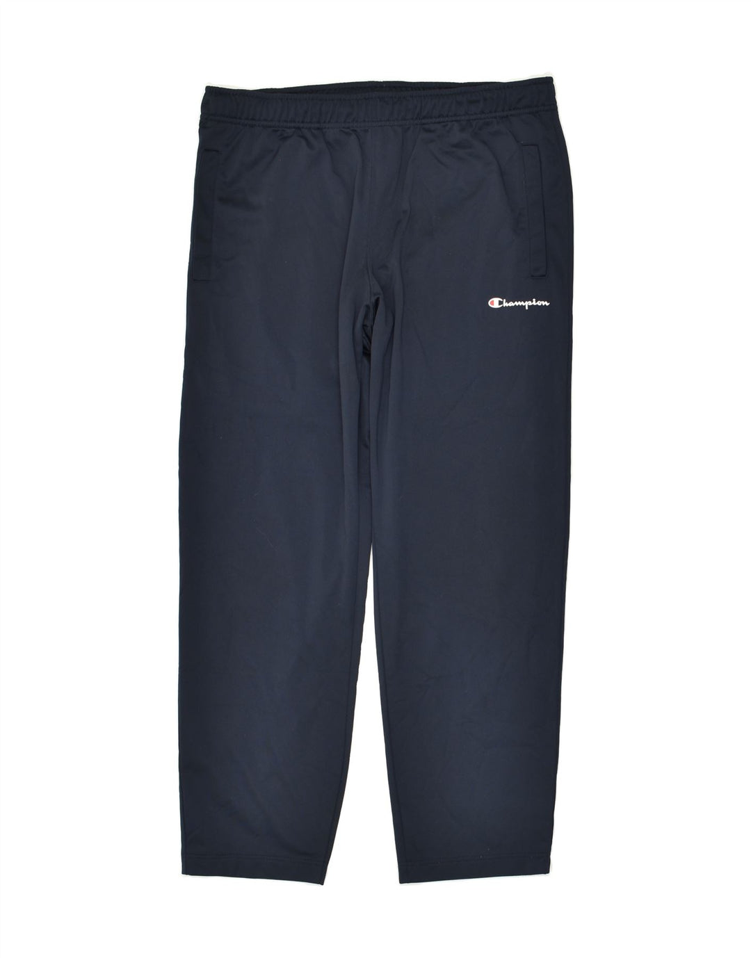 CHAMPION Mens Tracksuit Trousers XL Navy Blue Polyester | Vintage Champion | Thrift | Second-Hand Champion | Used Clothing | Messina Hembry 