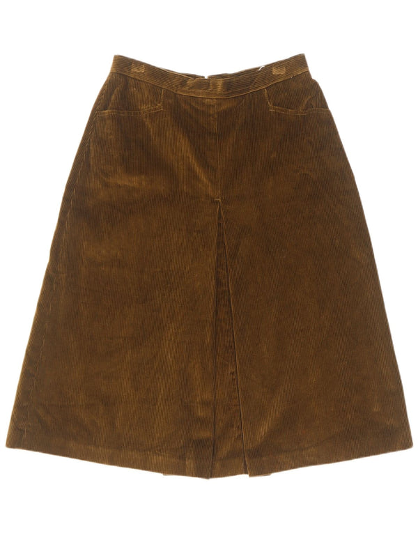 Bailo Damen Cordrock mit hoher Taille IT 44 Medium W26 Khaki Baumwolle