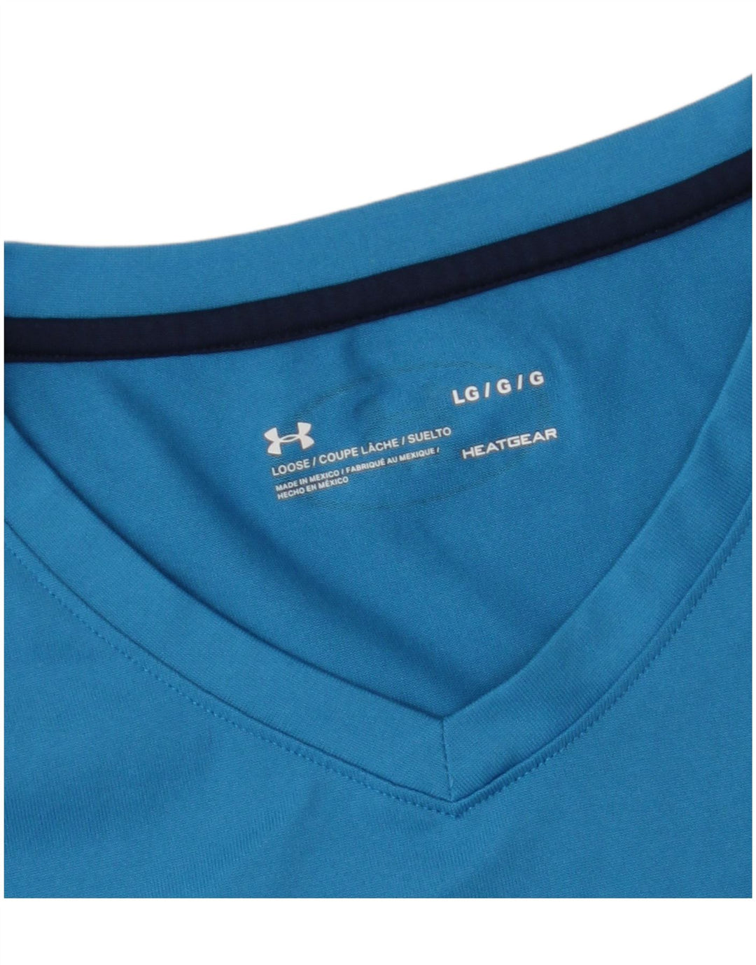 Under Armour Herren Heat Gear T-Shirt Top Large Blau