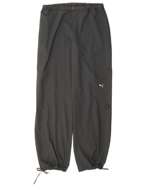 Puma Womens Loose Fit Trainingshose Jogger UK 14 Large Grau Polyester
