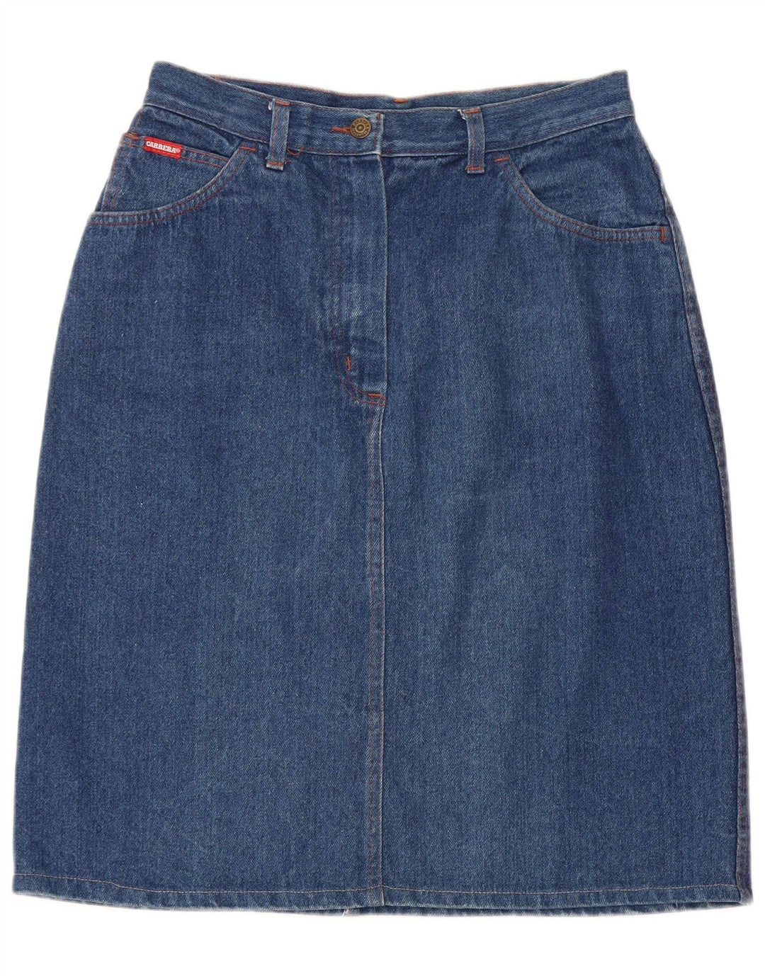 CARRERA Damen Jeansrock W32 Große blaue Baumwolle