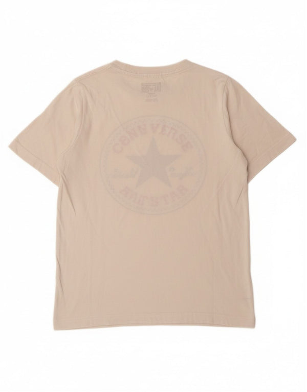 CONVERSE Grafik-T-Shirt für Jungen, 10–11 Jahre, mittelweiße Baumwolle