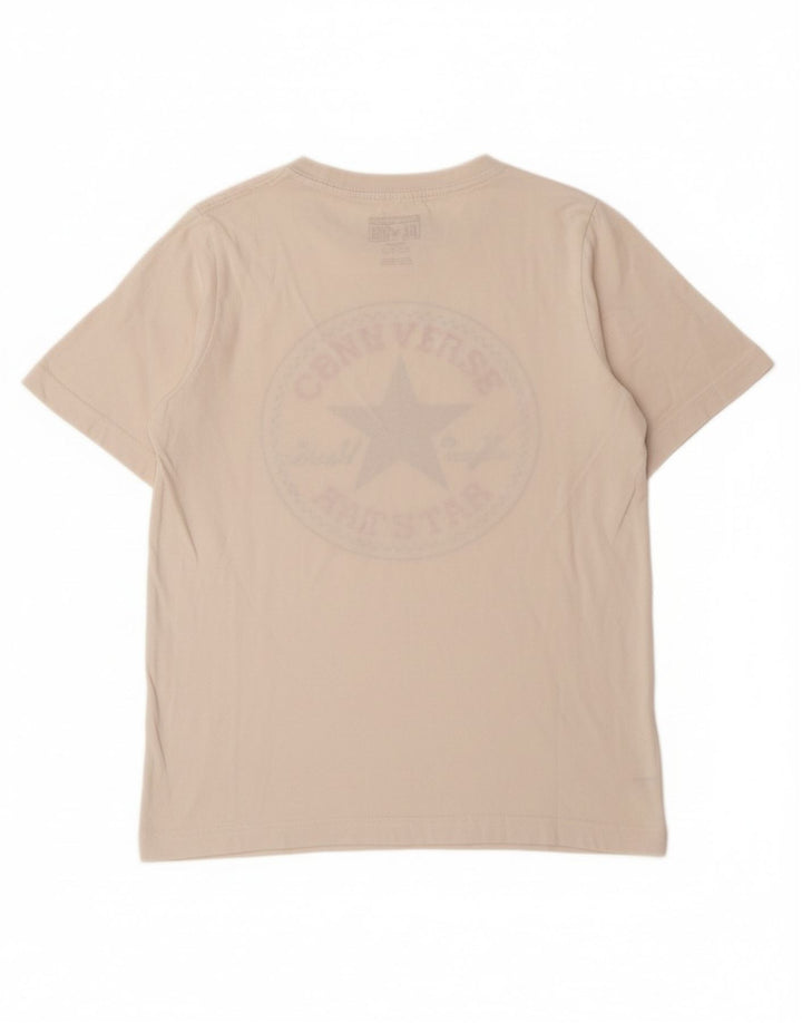CONVERSE Grafik-T-Shirt für Jungen, 10–11 Jahre, mittelweiße Baumwolle