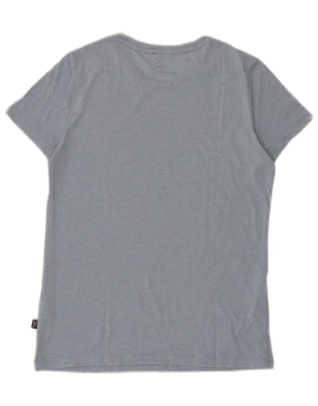 Puma Womens Graphic T-Shirt Top UK 10 Small Blau meliert Polyester