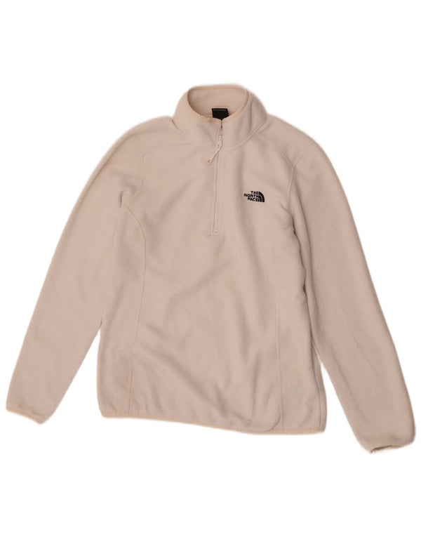 The North Face Damen-Fleecepullover mit Reißverschluss am Hals, UK 16, Größe L, Weiß