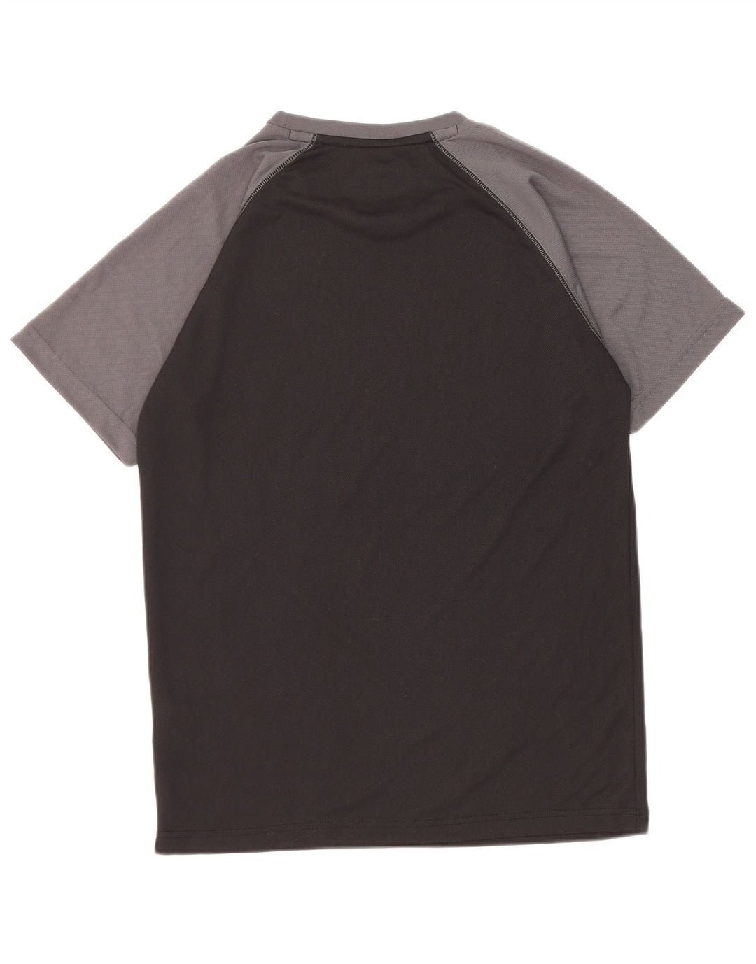 Mountain Warehouse Herren-T-Shirt-Oberteil aus mittelschwarzem Colourblock-Polyester