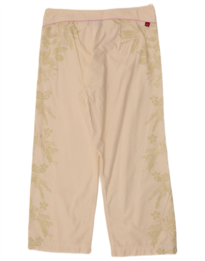 Gerade Capri-Hose für Damen von O'Neill, Größe M, W30, L22, gebrochenes Weiß mit Blumenmuster