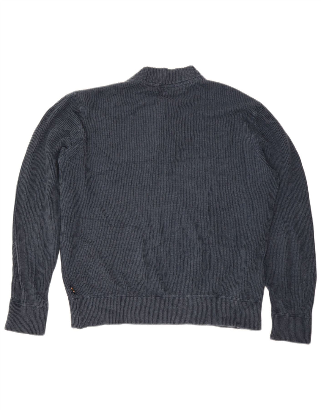 EDDIE BAUER Herren-Pullover mit Rundhalsausschnitt, groß, marineblaue Baumwolle