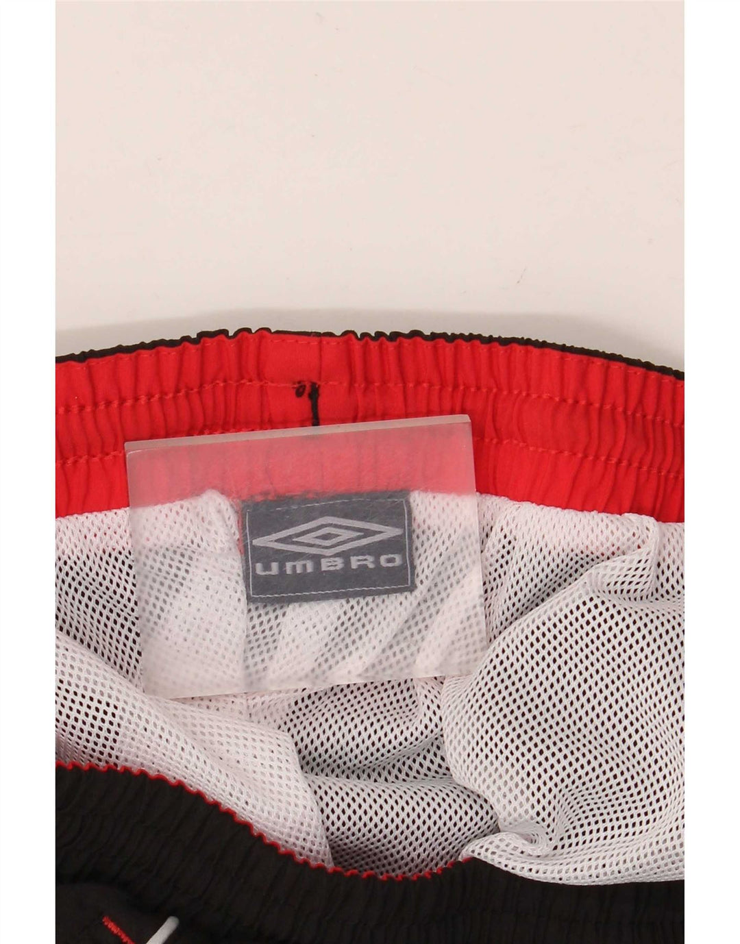 Umbro Herren-Badeshorts mit Grafik, 2XL, schwarzes Polyester