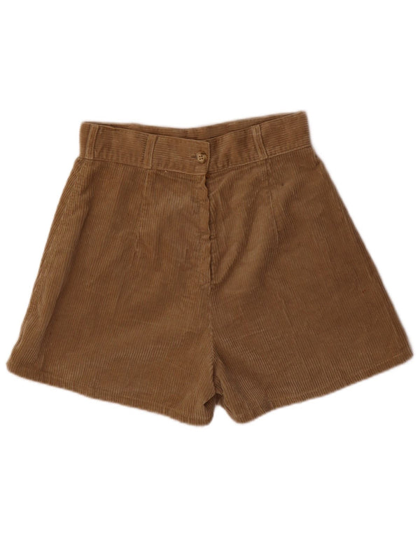 Sisley Damen Cordshorts W28 Mittelbraune Baumwolle