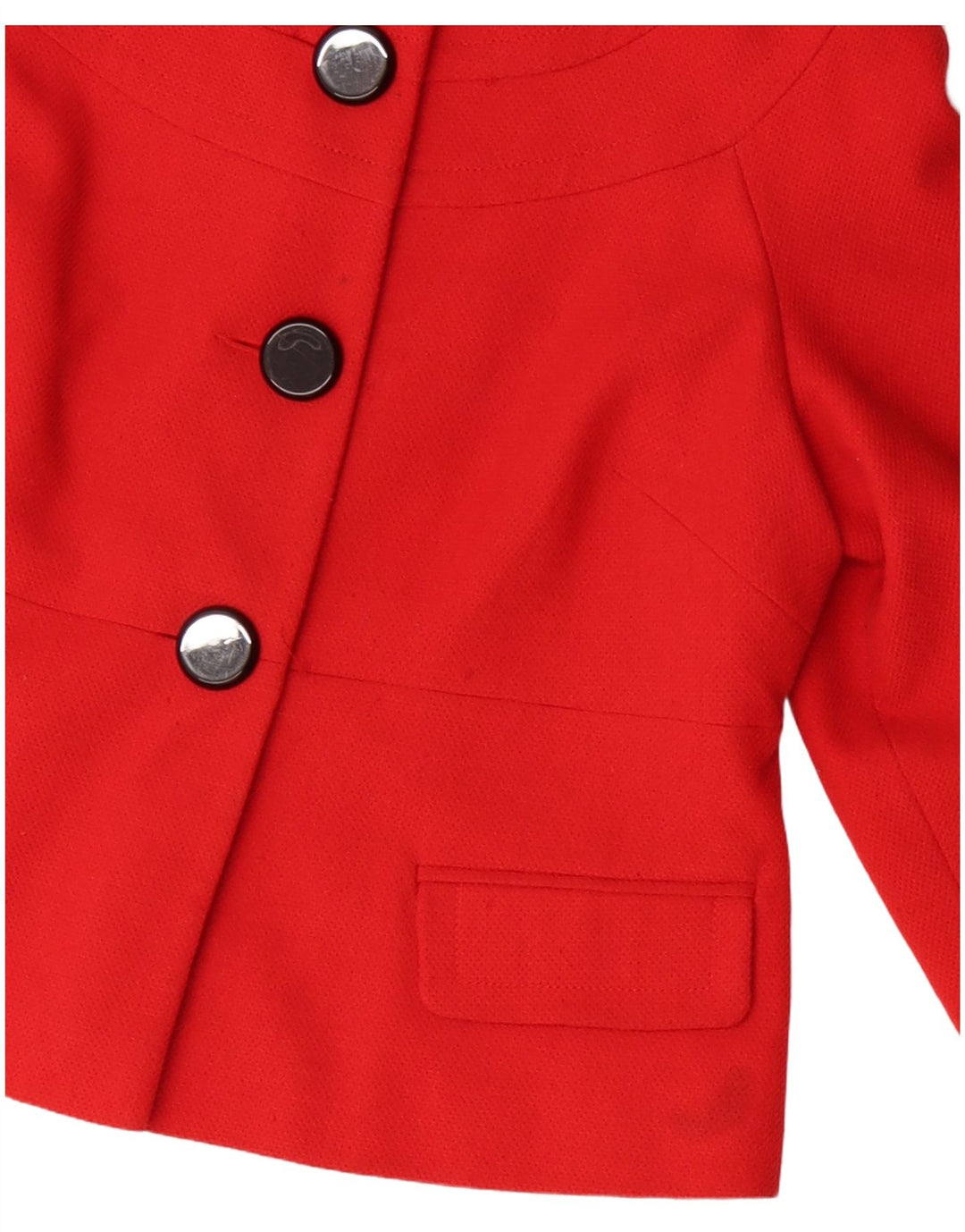 Laura Ashley Damen-Blazerjacke mit 3 Knöpfen, UK 16, Größe L, Rot, Polyester