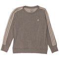 Adidas Damen Sweatshirt Pullover UK 12/14 mittelgraue Baumwolle
