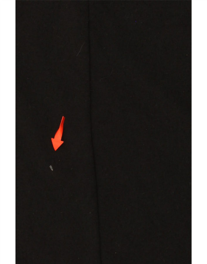 ZARA Damen Übergroßes T-Shirt-Kleid UK 14 Medium Schwarz Polyester