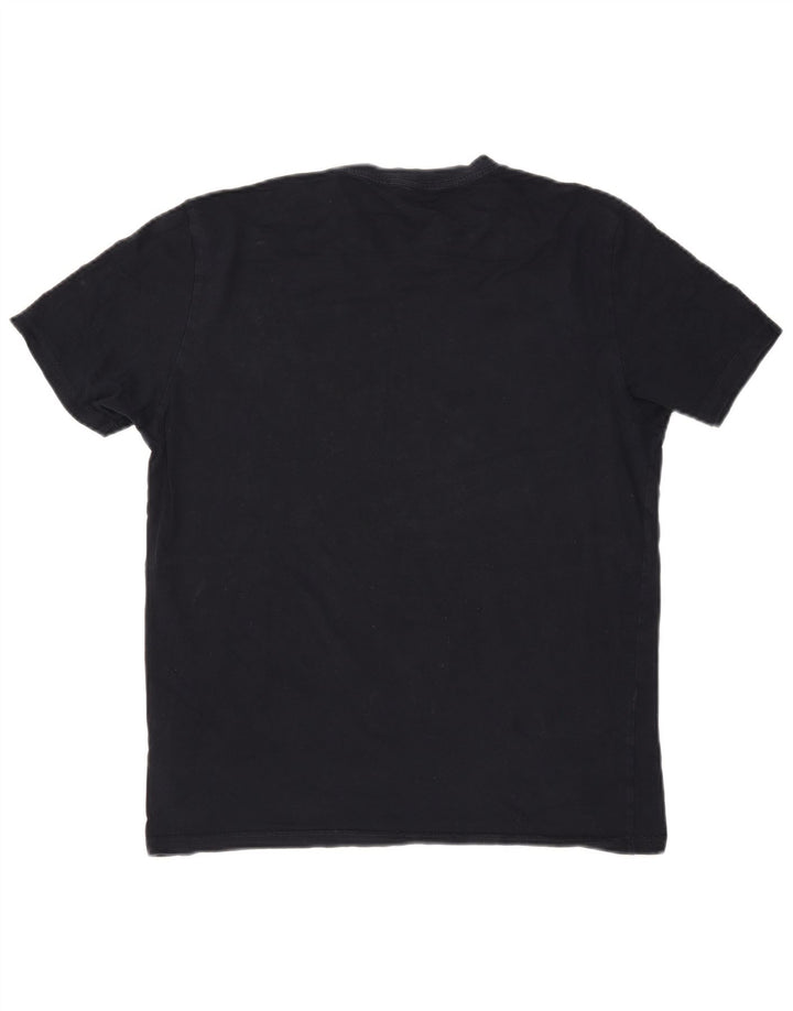 REISS Damen T-Shirt Top UK 16 Large Marineblau Baumwolle