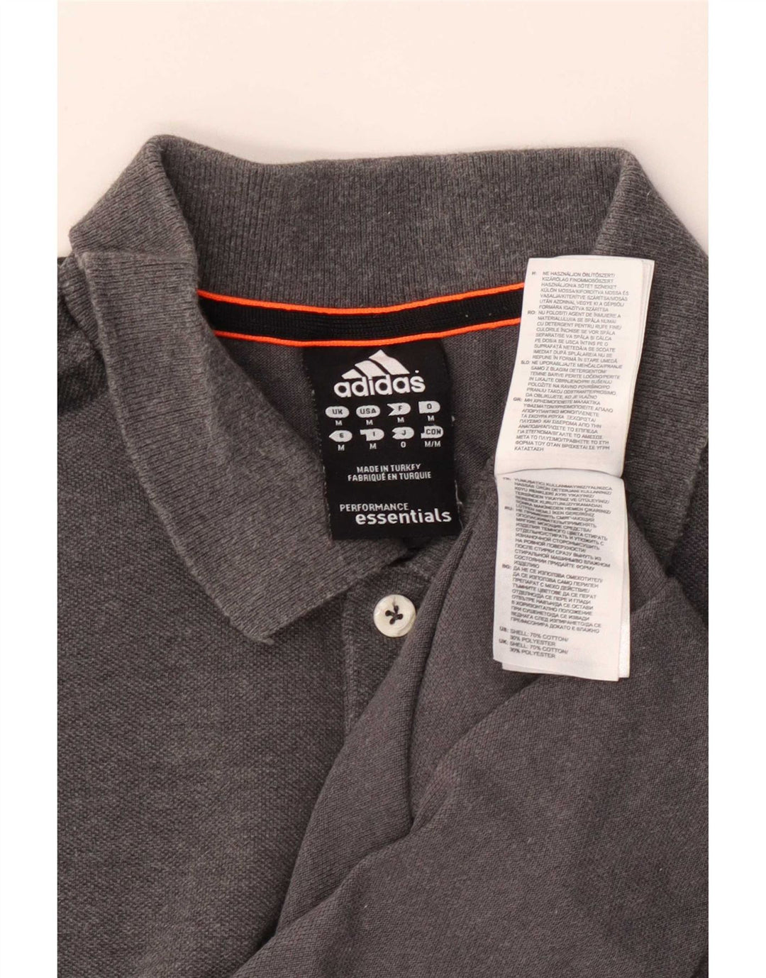 Adidas Herren Climalite Poloshirt mittelgraue Baumwolle