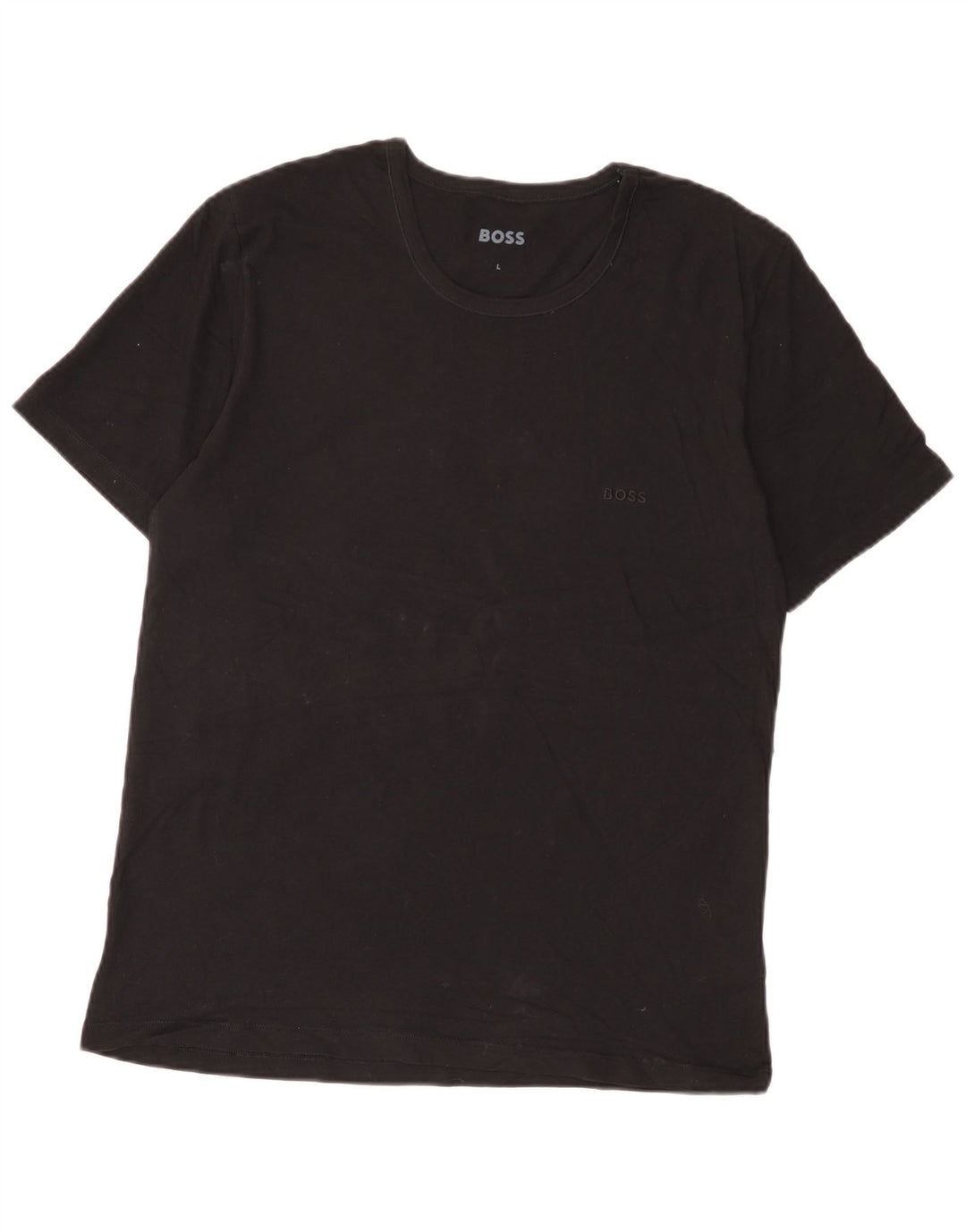 Hugo Boss Herren T-Shirt Top Large Schwarz Baumwolle