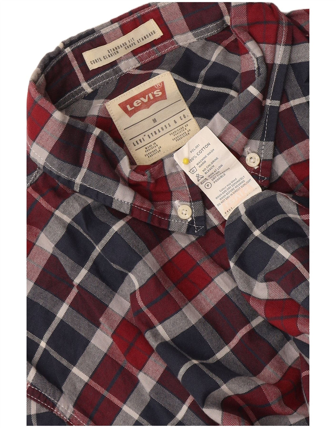 Levi's Herren-Hemd in Standard-Passform, mittelgroß, mehrfarbig, kariert, Baumwolle