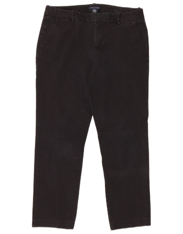 Tommy Hilfiger Damen Straight Chino Hose US 10 Large W32 L26 Schwarz