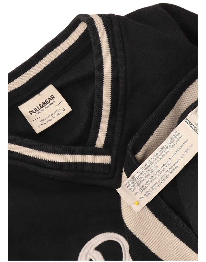 Pull & Bear Pasadena-Sweatshirt für Herren, groß, Marineblau, Farbblock