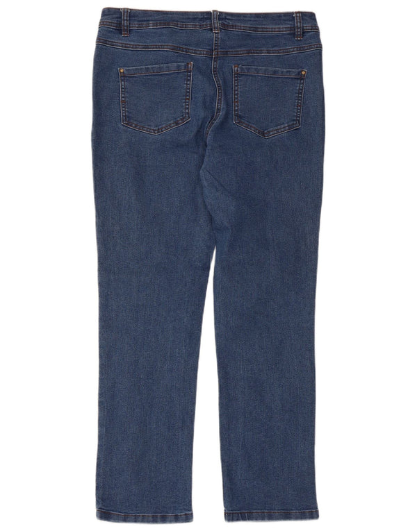 M&Co Damen Slim Jeans UK 12 Medium W34 L28 Blaue Baumwolle