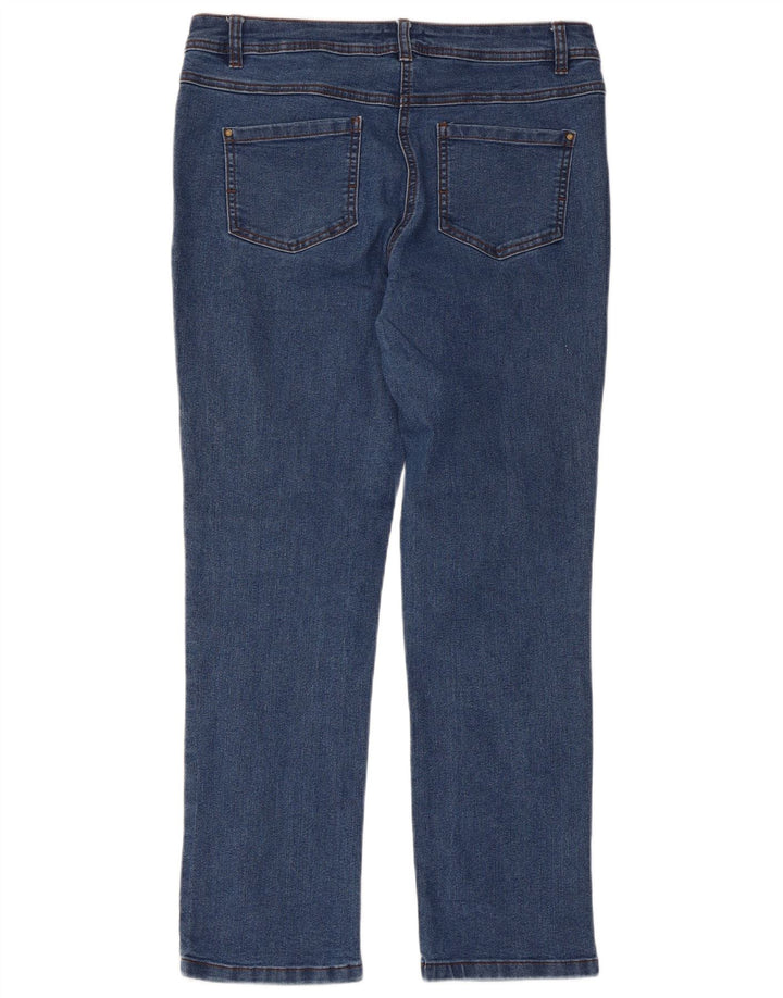 M&Co Damen Slim Jeans UK 12 Medium W34 L28 Blaue Baumwolle