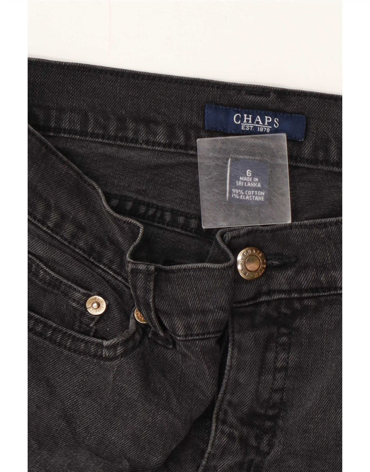 Chaps Damen Straight Jeans US 6 Medium W30 L30 Graue Baumwolle