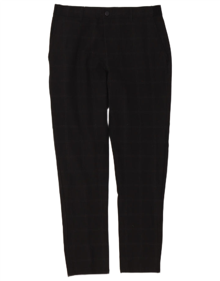 Slim-Chinohose für Herren von Zara, mittelgroß, W31, L30, schwarz kariert
