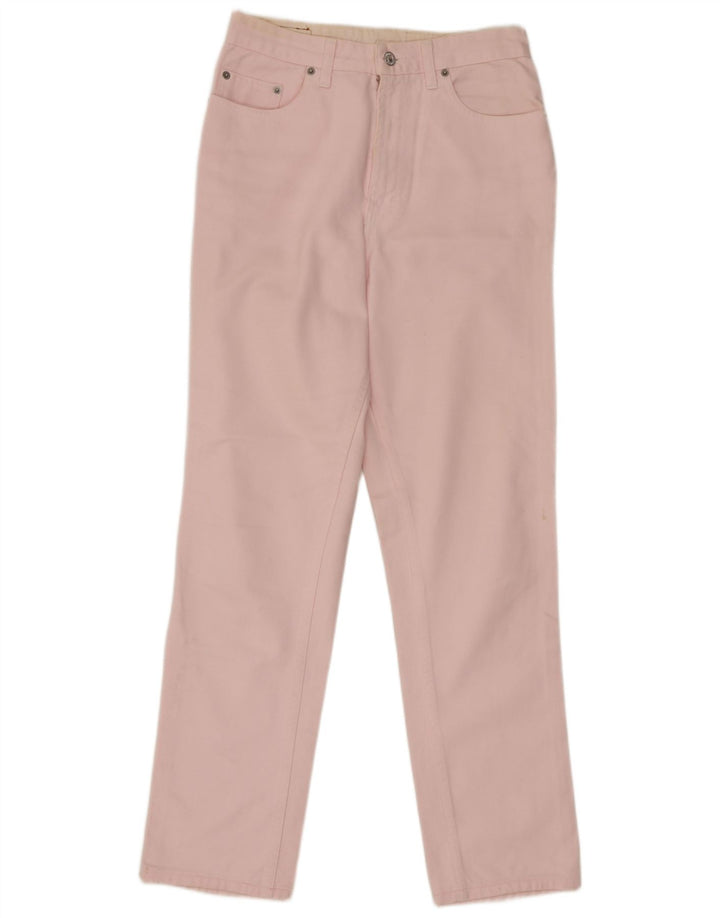 Benetton Damen Tapered Jeans W32 L29 Rosa Baumwolle