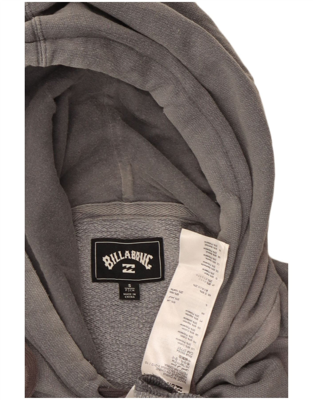 BILLABONG Herren-Kapuzenpullover mit Grafik, Größe S, Grau, Baumwolle