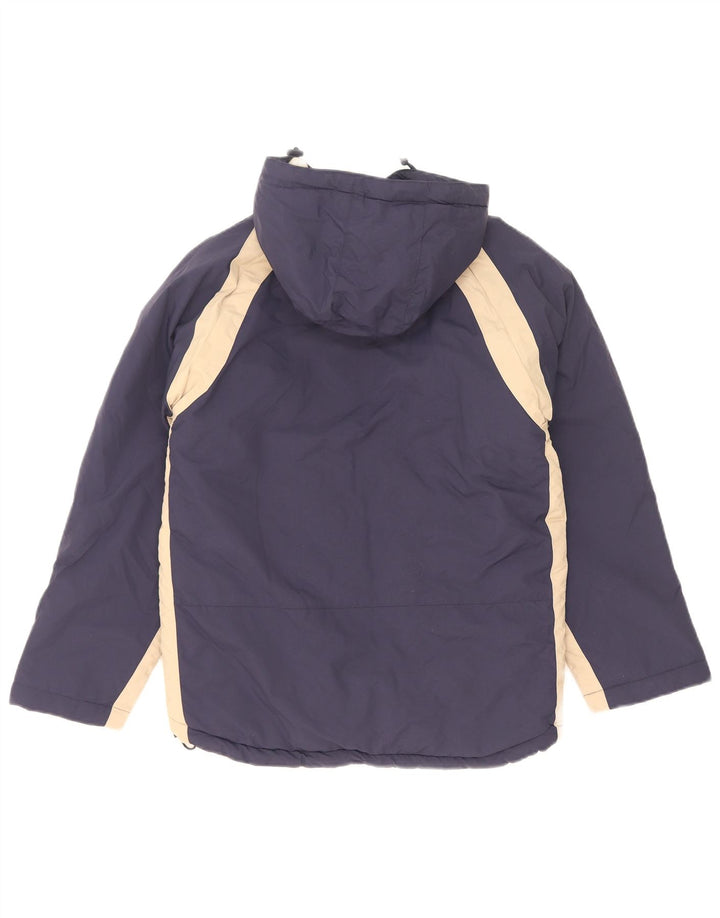 Fila Wattierte Jacke mit Kapuze für Jungen, 7–8 Jahre, Größe S, Marineblau, Farbblock