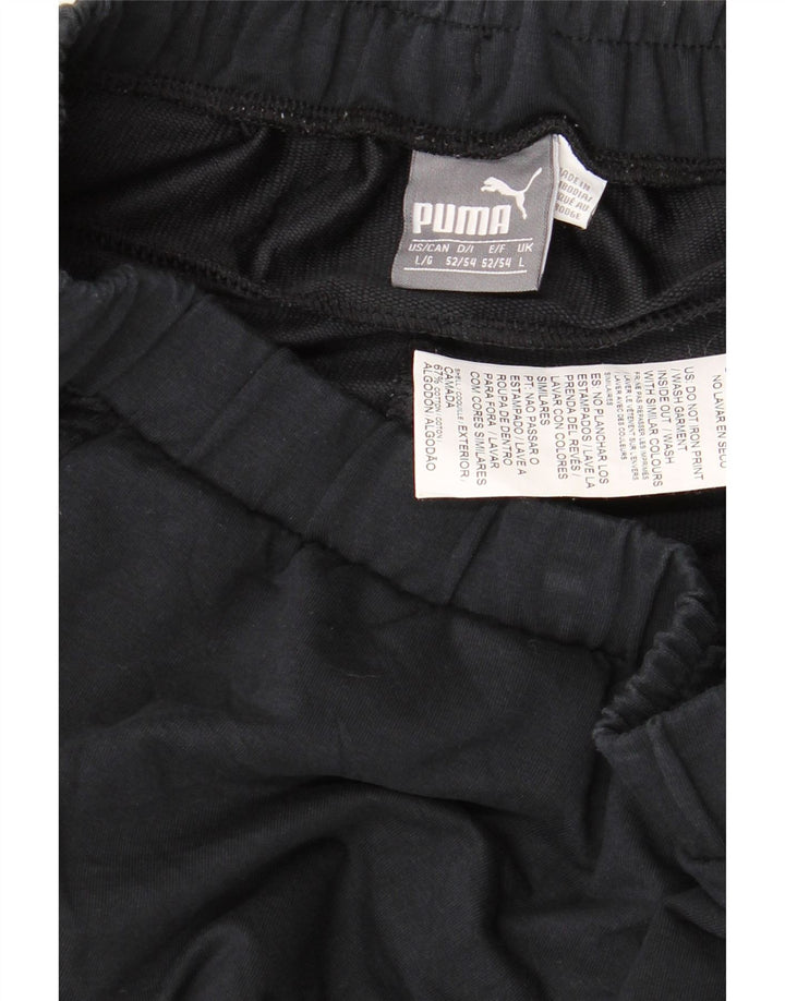 PUMA Herren-Trainingshose, große schwarze Baumwolle