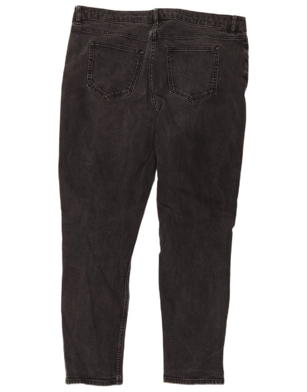 Marks & Spencer Damen Relaxed Fit Slim Jeans UK 16 Large W38 L27 Schwarz