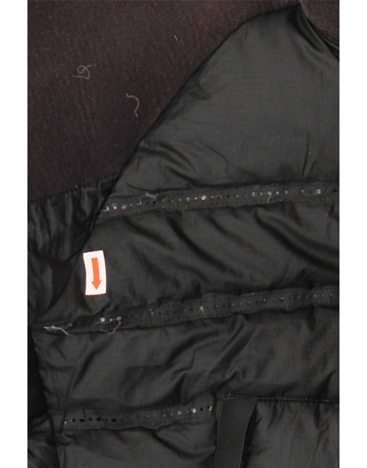 Nike Wattierte Jacke mit Kapuze für Jungen, 13–14 Jahre, XL, schwarzes Farbblock-Polyester