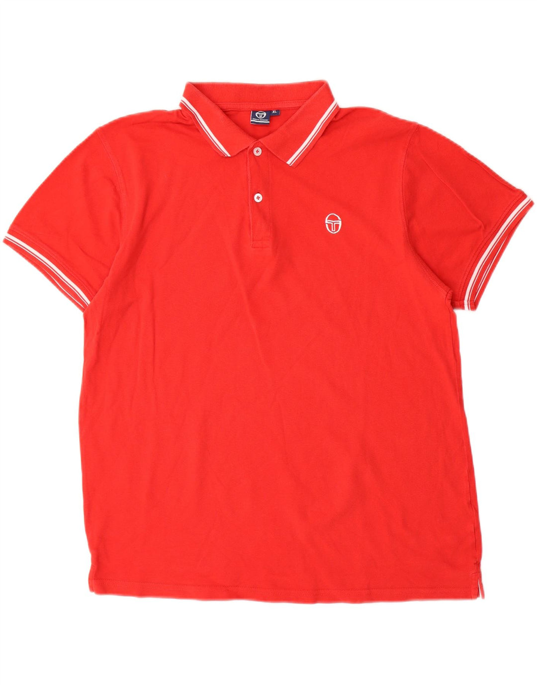 Sergio Tacchini Herren Poloshirt XL Rot Baumwolle