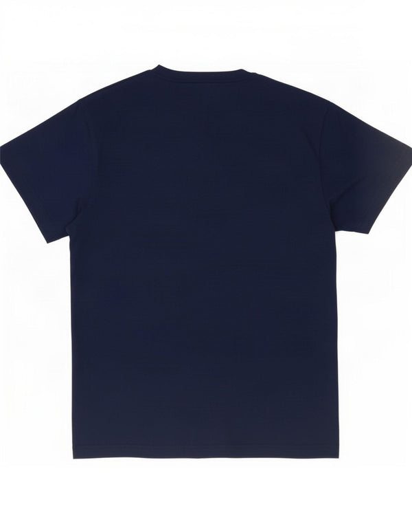 Diesel Herren Grafik T-Shirt Top Large Marineblau Baumwolle