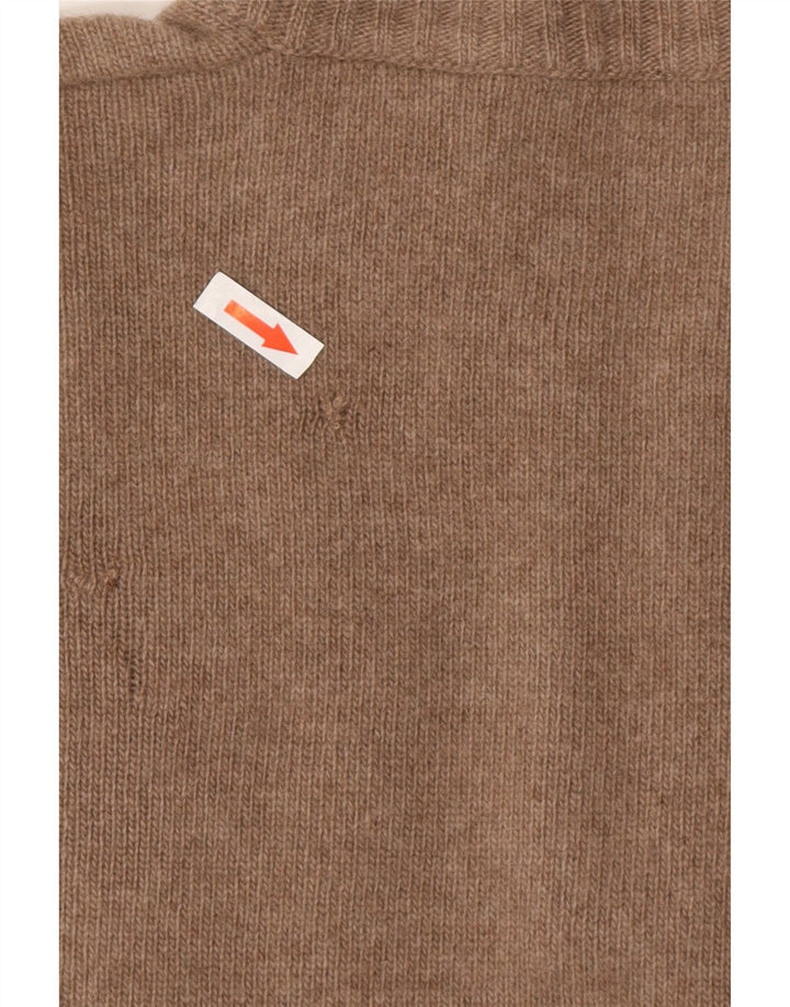 Oscar Et Louise Herren-Pullover mit Reißverschluss am Hals, mittelbeige Wolle