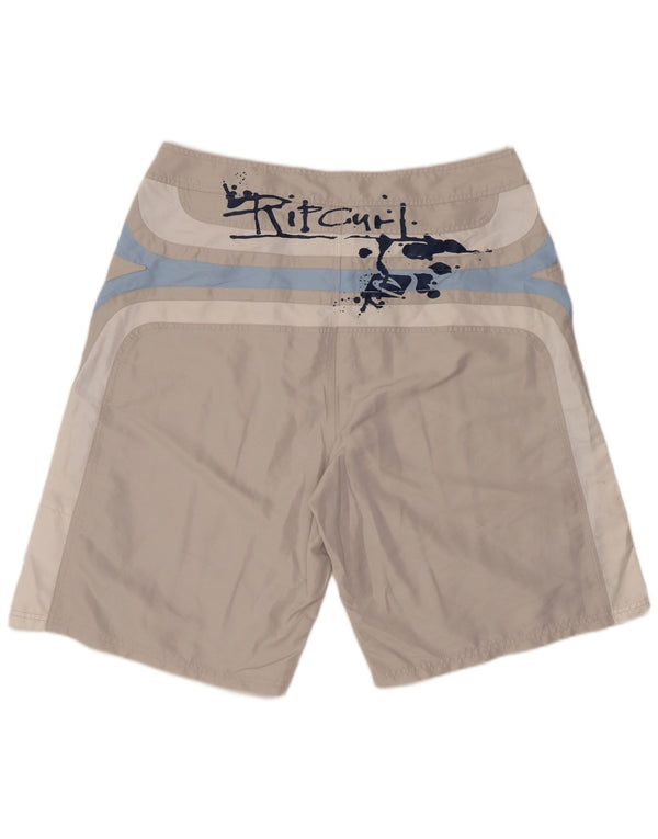 RIP CURL Herren-Badeshorts mit Grafik, XL, Grau, Farbblock-Polyester