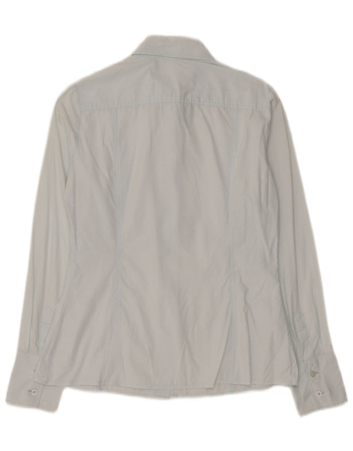 Benetton Damen-Hemd UK 14 Mittelblau